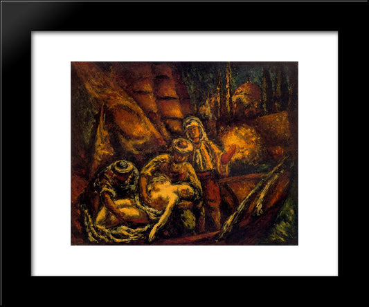 Composition (Rapture) 20x24 Black Modern Wood Framed Art Print Poster by Souto, Arturo