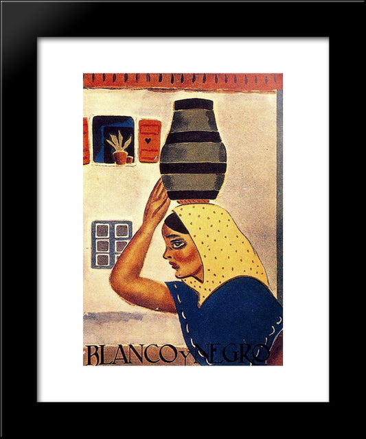 Cover Of Blanco Y Negro 20x24 Black Modern Wood Framed Art Print Poster by Souto, Arturo