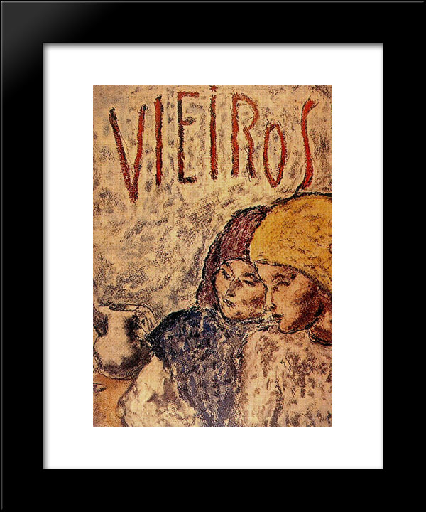 Cover Of Vieiros 20x24 Black Modern Wood Framed Art Print Poster by Souto, Arturo