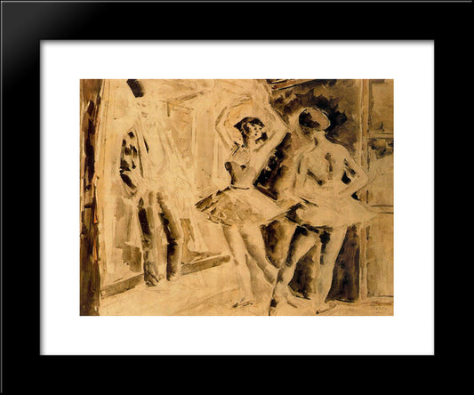 Dance Class 20x24 Black Modern Wood Framed Art Print Poster by Souto, Arturo