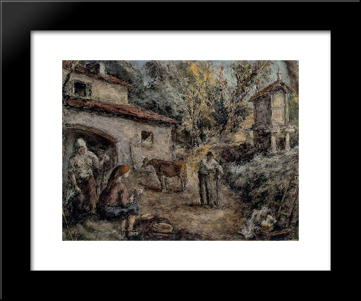 Galicia 20x24 Black Modern Wood Framed Art Print Poster by Souto, Arturo