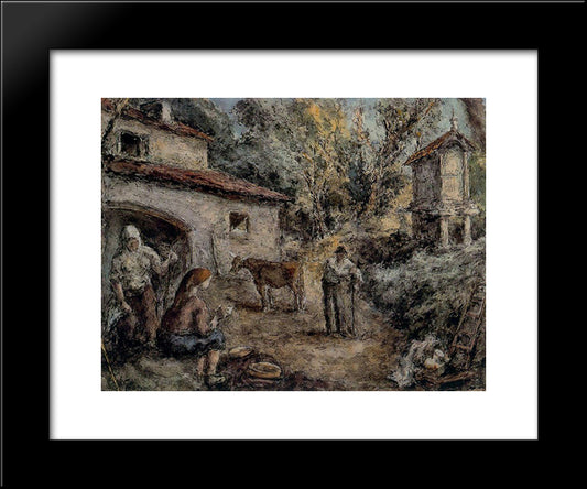 Galicia 20x24 Black Modern Wood Framed Art Print Poster by Souto, Arturo