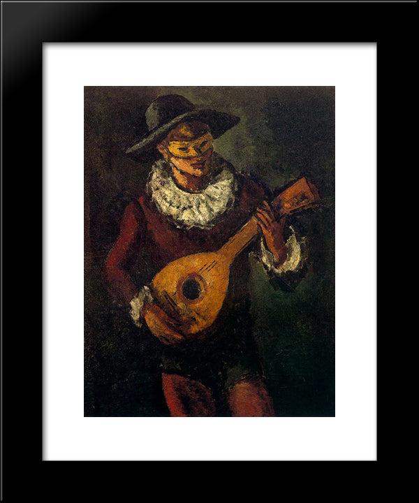 Harlequin 20x24 Black Modern Wood Framed Art Print Poster by Souto, Arturo