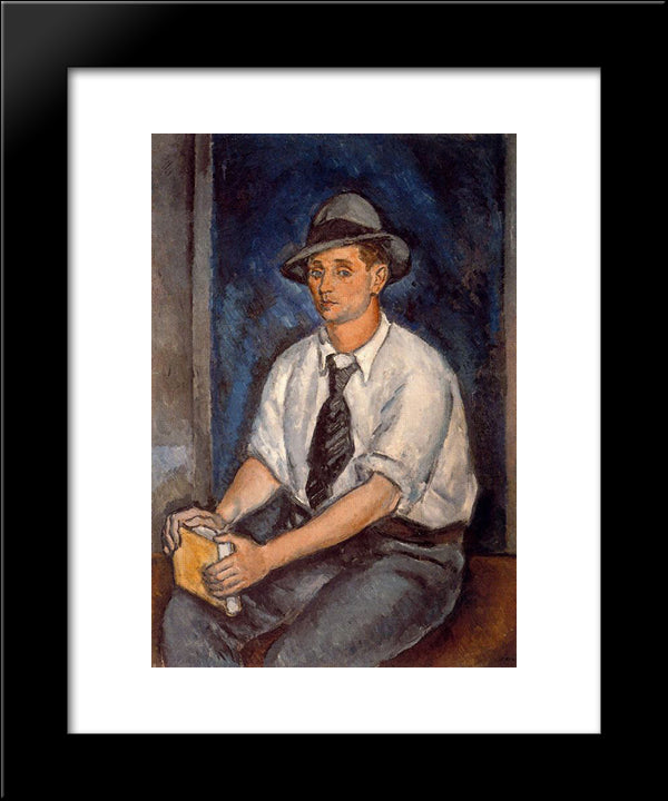 Portrait Of Alvaro Gil Varela 20x24 Black Modern Wood Framed Art Print Poster by Souto, Arturo