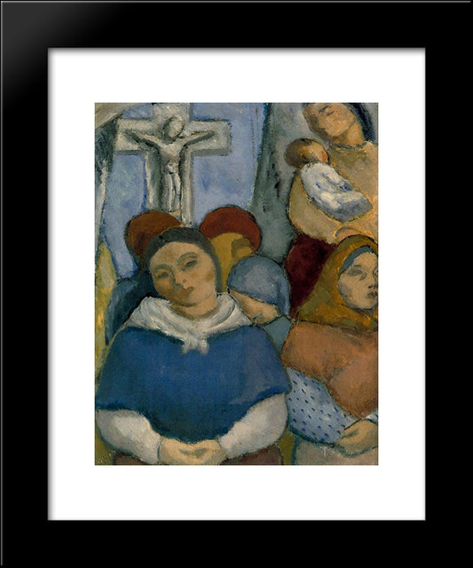 Stallholders 20x24 Black Modern Wood Framed Art Print Poster by Souto, Arturo