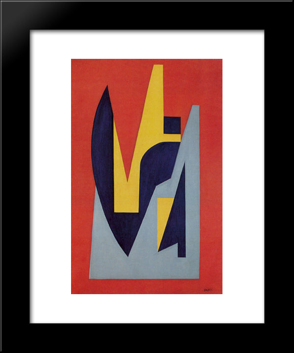 Geometrie 20x24 Black Modern Wood Framed Art Print Poster by Soldati, Atanasio