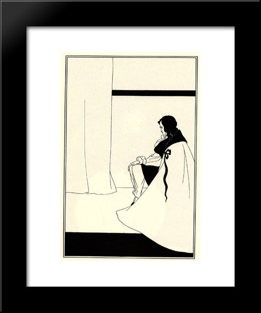 The Fall Of The House Of Usher 20x24 Black Modern Wood Framed Art Print Poster by Beardsley, Aubrey