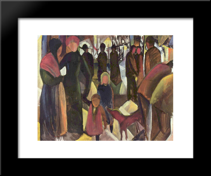 Farewell 20x24 Black Modern Wood Framed Art Print Poster by Macke, August