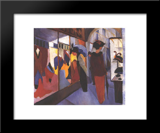 Fashion Store 20x24 Black Modern Wood Framed Art Print Poster by Macke, August