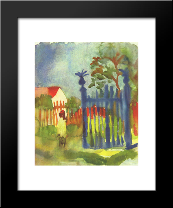 Gartentor 20x24 Black Modern Wood Framed Art Print Poster by Macke, August