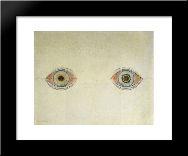 My Eyes In The Time Of Apparition 20x24 Black Modern Wood Framed Art Print Poster by Natterer, August