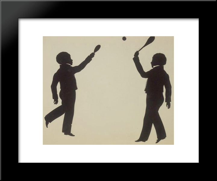 Colin Gibb And Charles Gibb 20x24 Black Modern Wood Framed Art Print Poster by Edouart, Auguste