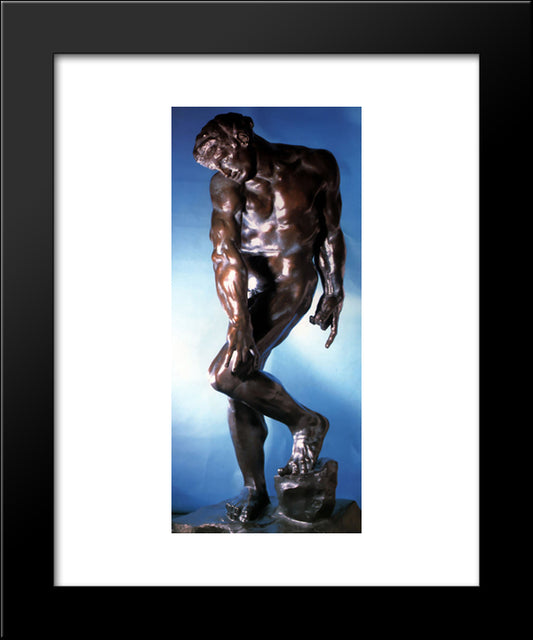 Adam 20x24 Black Modern Wood Framed Art Print Poster by Rodin, Auguste