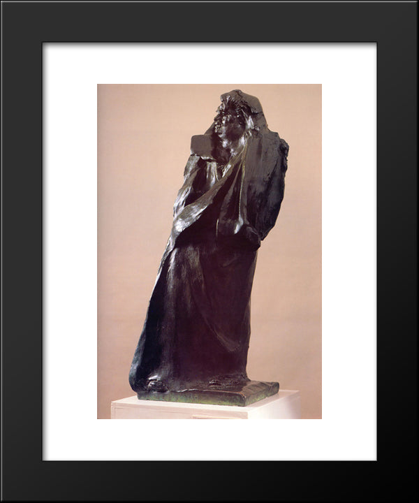 Balzac 20x24 Black Modern Wood Framed Art Print Poster by Rodin, Auguste