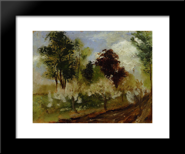 Belgian Landscape 20x24 Black Modern Wood Framed Art Print Poster by Rodin, Auguste