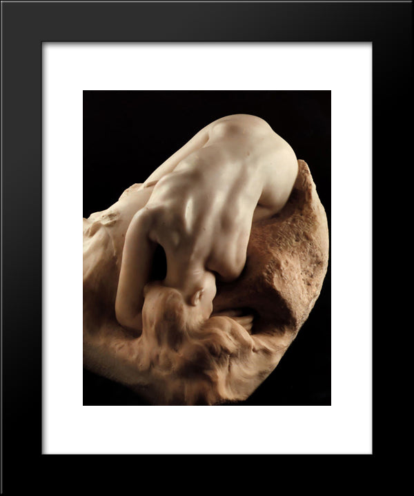 Danaid 20x24 Black Modern Wood Framed Art Print Poster by Rodin, Auguste