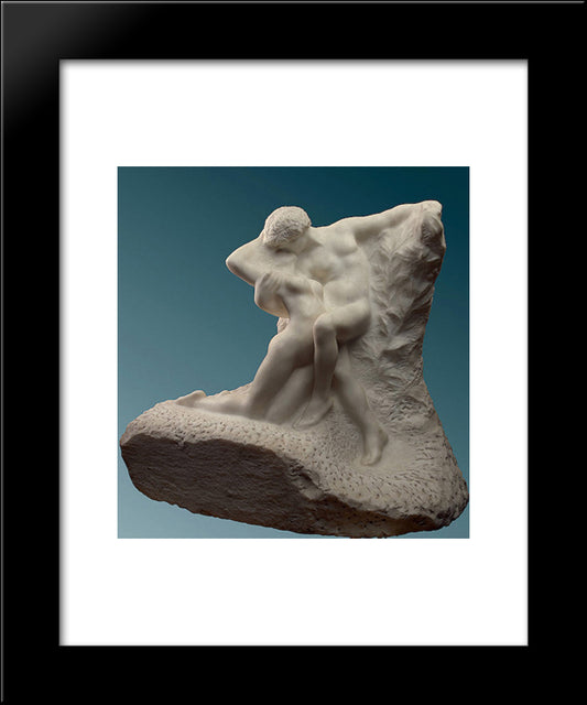 Eternal Spring 20x24 Black Modern Wood Framed Art Print Poster by Rodin, Auguste