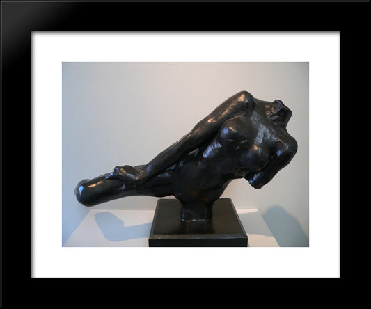 Flying Figure 20x24 Black Modern Wood Framed Art Print Poster by Rodin, Auguste