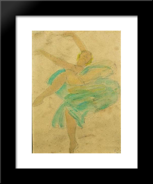 Loie Fuller 20x24 Black Modern Wood Framed Art Print Poster by Rodin, Auguste