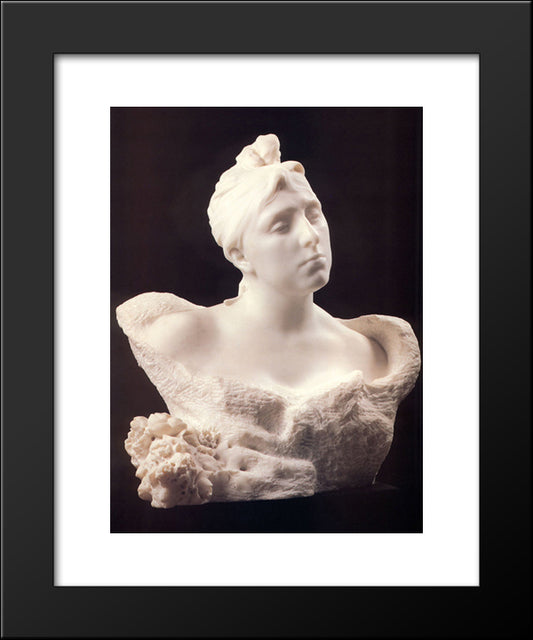 Mme Vicuna 20x24 Black Modern Wood Framed Art Print Poster by Rodin, Auguste