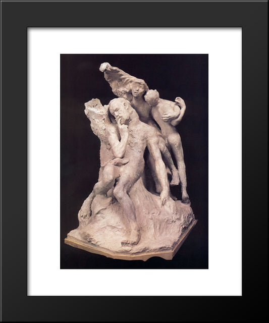 Monument To Victor Hugo (First Project) 20x24 Black Modern Wood Framed Art Print Poster by Rodin, Auguste