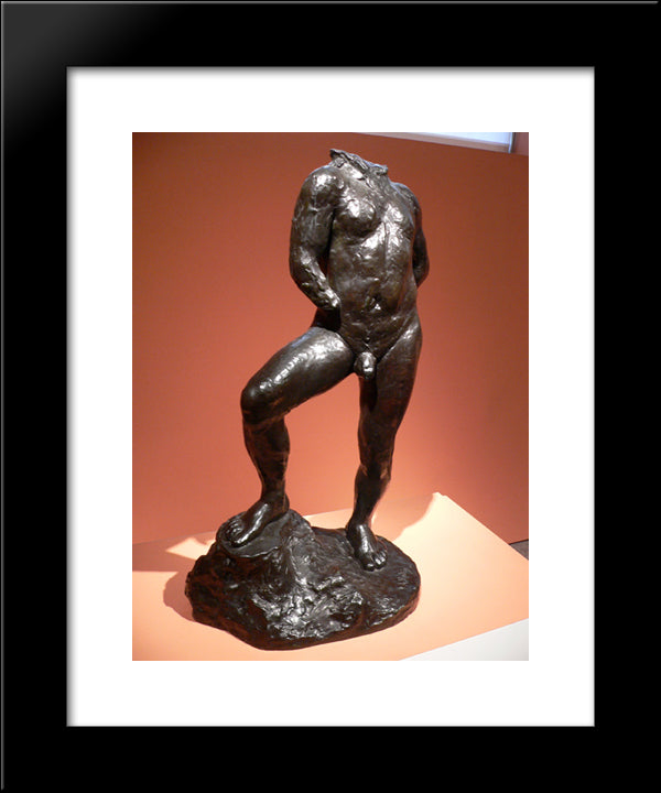 Nude Study For Balzac 20x24 Black Modern Wood Framed Art Print Poster by Rodin, Auguste