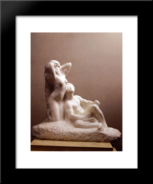 Poet And Muse 20x24 Black Modern Wood Framed Art Print Poster by Rodin, Auguste