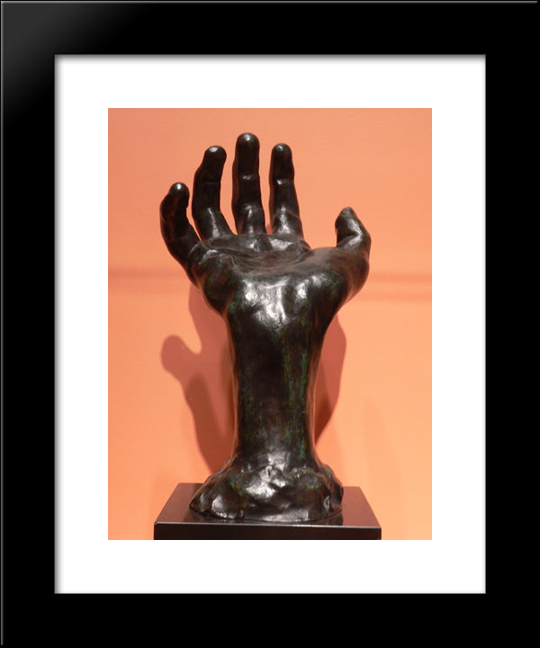 Right Hand 20x24 Black Modern Wood Framed Art Print Poster by Rodin, Auguste