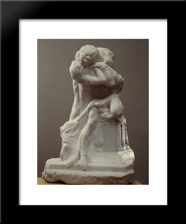 Romeo And Juliet 20x24 Black Modern Wood Framed Art Print Poster by Rodin, Auguste