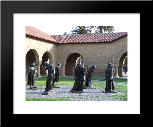 The Burghers Of Calais 20x24 Black Modern Wood Framed Art Print Poster by Rodin, Auguste