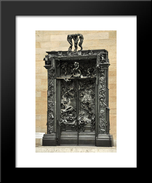 The Gates Of Hell 20x24 Black Modern Wood Framed Art Print Poster by Rodin, Auguste