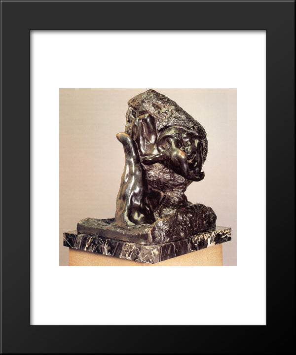 The Hand Of God 20x24 Black Modern Wood Framed Art Print Poster by Rodin, Auguste