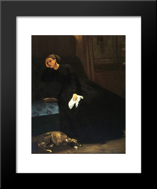 The Lost Love 20x24 Black Modern Wood Framed Art Print Poster by Toulmouche, Auguste