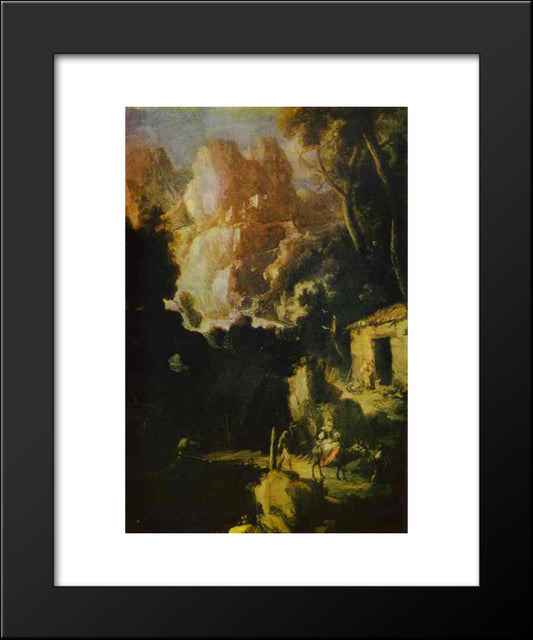 Landscape 20x24 Black Modern Wood Framed Art Print Poster by Murillo, Bartolome Esteban