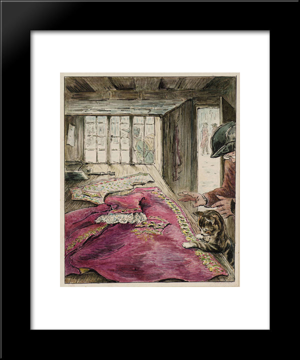 The Finished Coat 20x24 Black Modern Wood Framed Art Print Poster by Potter, Beatrix