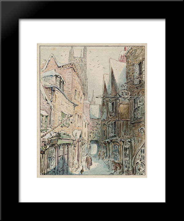 The Tailor And Simpkin Set Out For The Shop 20x24 Black Modern Wood Framed Art Print Poster by Potter, Beatrix