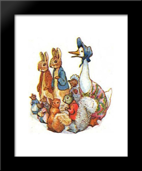 The Tale Of Pigling Bland 20x24 Black Modern Wood Framed Art Print Poster by Potter, Beatrix
