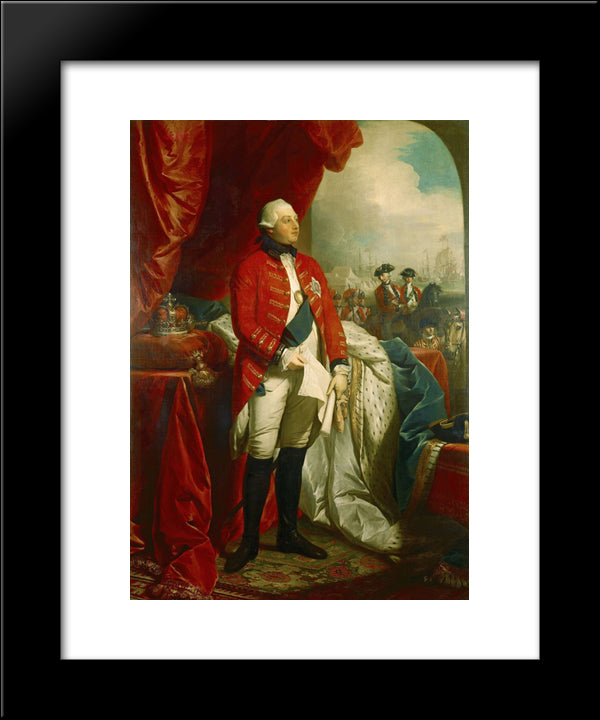 George Iii Of The United Kingdom 20x24 Black Modern Wood Framed Art Print Poster by West, Benjamin