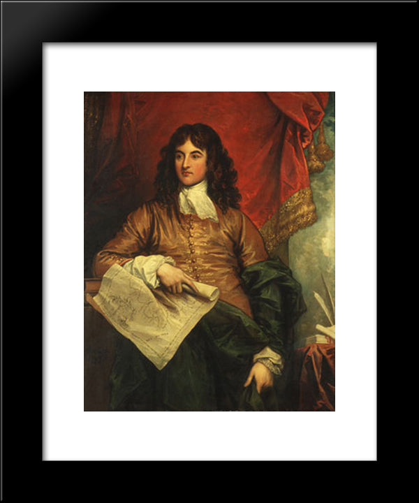 Peter Beckford 20x24 Black Modern Wood Framed Art Print Poster by West, Benjamin