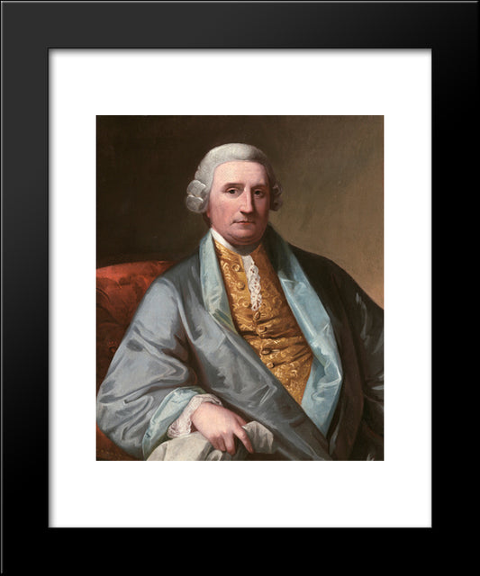 Portrait Of Henry Middleton 20x24 Black Modern Wood Framed Art Print Poster by West, Benjamin