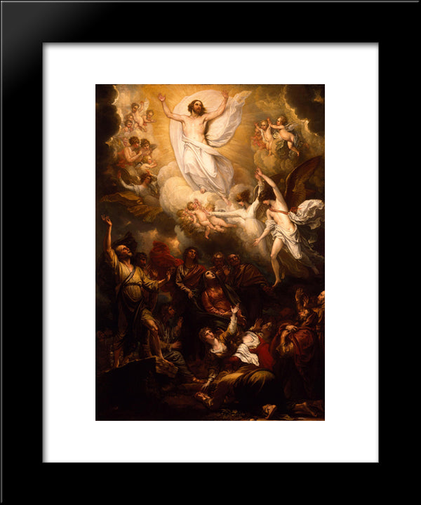 The Ascension 20x24 Black Modern Wood Framed Art Print Poster by West, Benjamin