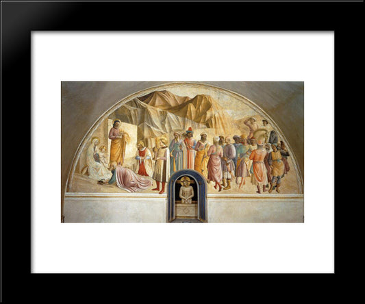 Adoration Of The Magi 20x24 Black Modern Wood Framed Art Print Poster by Gozzoli, Benozzo