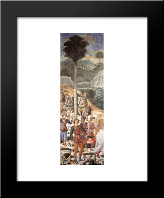 Procession Of The Magi (Detail) 20x24 Black Modern Wood Framed Art Print Poster by Gozzoli, Benozzo