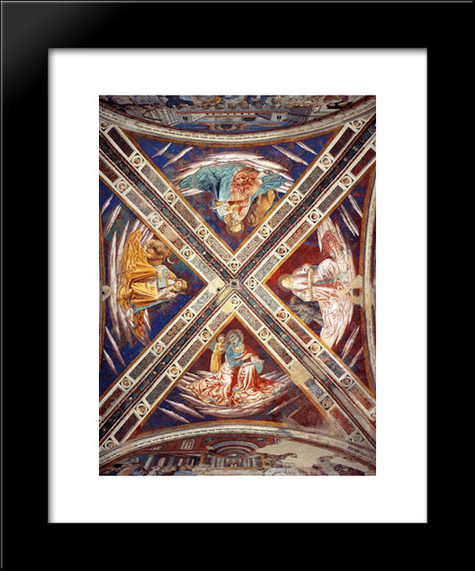 The Four Evangelists 20x24 Black Modern Wood Framed Art Print Poster by Gozzoli, Benozzo