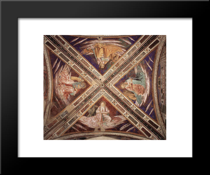 View Of The Vaults 20x24 Black Modern Wood Framed Art Print Poster by Gozzoli, Benozzo