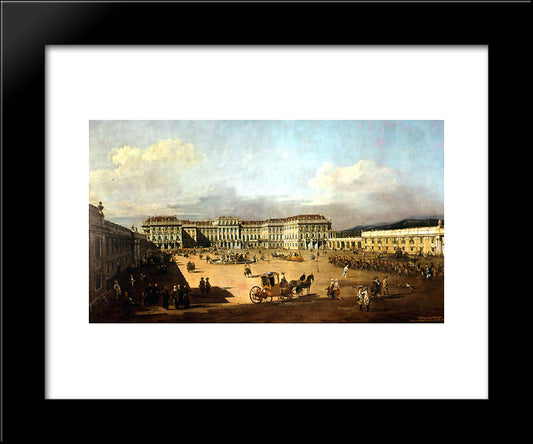 Schloss Schonbrunn 20x24 Black Modern Wood Framed Art Print Poster by Bellotto, Bernardo