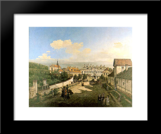 The Blue Palace 20x24 Black Modern Wood Framed Art Print Poster by Bellotto, Bernardo