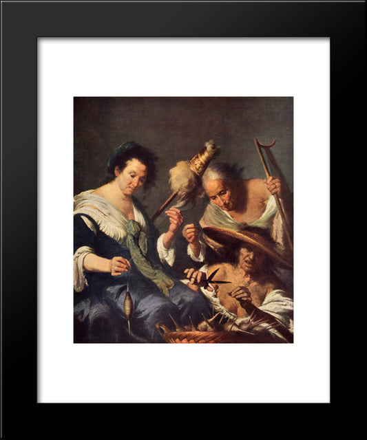 The Three Parks 20x24 Black Modern Wood Framed Art Print Poster by Strozzi, Bernardo