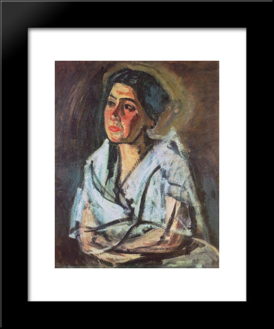 Margitka 20x24 Black Modern Wood Framed Art Print Poster by Por, Bertalan