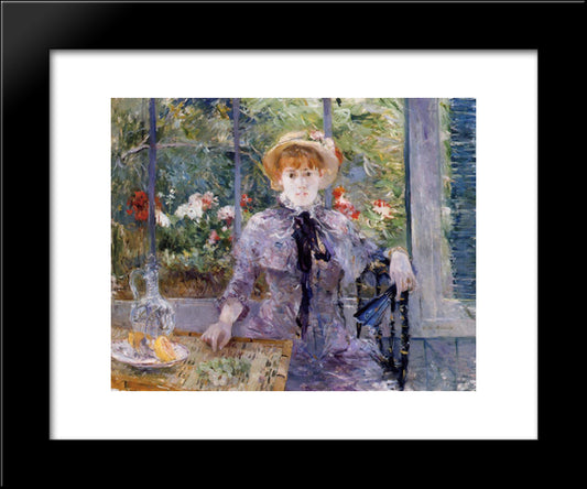 After Luncheon 20x24 Black Modern Wood Framed Art Print Poster by Morisot, Berthe
